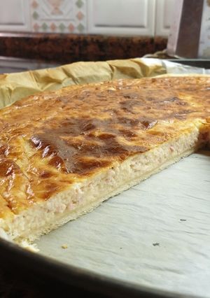 Una foto de Quiche de jamón y queso