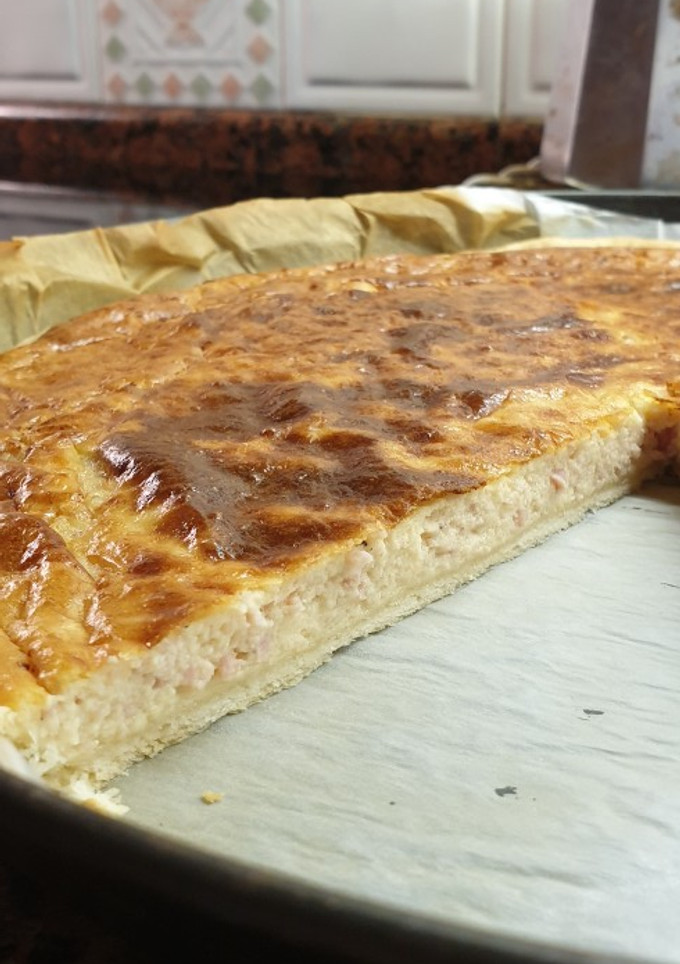 Una foto de Quiche de jamón y queso