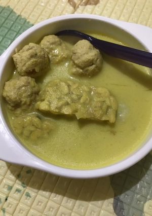 Foto resep MPASI 11 bulan. Opor tempe ayam giling