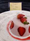 Strawberry bavarois