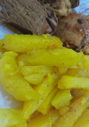 صورة لوصفة بطاطا روطي مع لحم