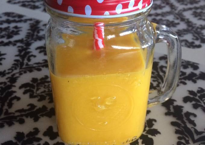 Easiest Way to Prepare Homemade Tropical smoothie 🥭🍊