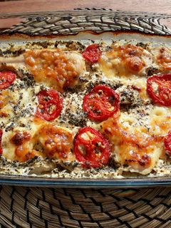 Mozzarellás-paradicsomos csirke recept fotója