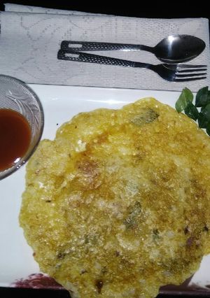 A picture of Suji ka chila healthy break fast.