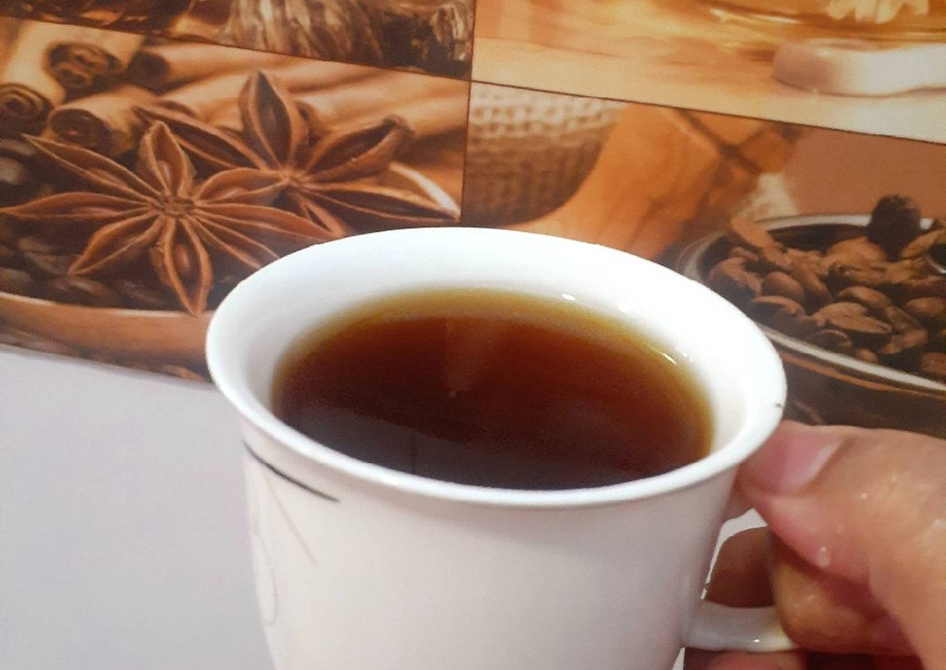 Ginger lemon black coffee