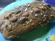 Una foto de budin de banana y chia