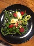 Salade avec roquette du jardin