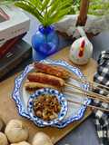 Sate Buntel Ayam + Tumis Serai Bawang