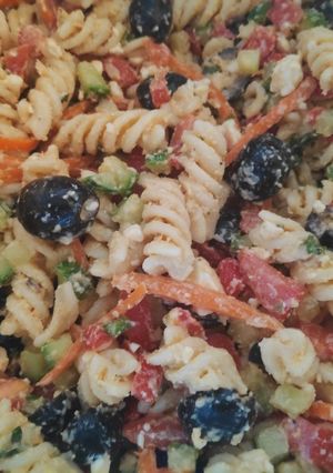 A picture of Greek Pasta Salad (Version 2).