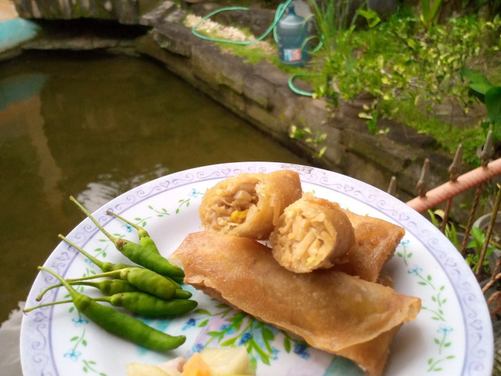 Cara Membuat Lumpia Rebung Ebi Enak Dan Mudah