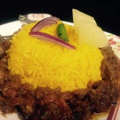 A picture of Bukhari rice with mutton masala curry #CookpadApp #ricecontest.
