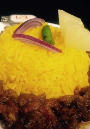 A picture of Bukhari rice with mutton masala curry #CookpadApp #ricecontest.