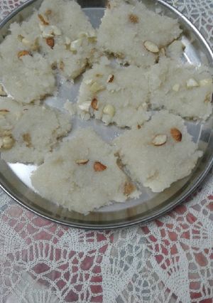 नारियल की बरफी रेसिपी मुख्य फोटो