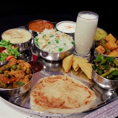 A picture of Priya's special Thali!.