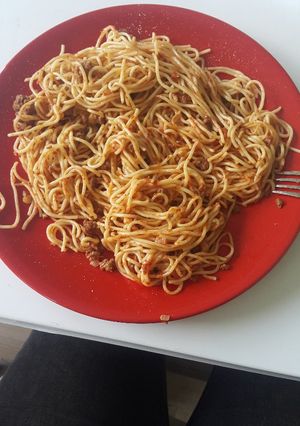 صورة لوصفة معكرونة باللحم