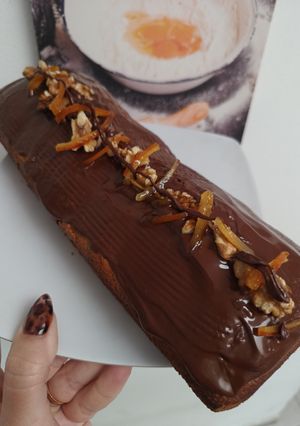 Una foto de Budín megahumedo de Mandarina
