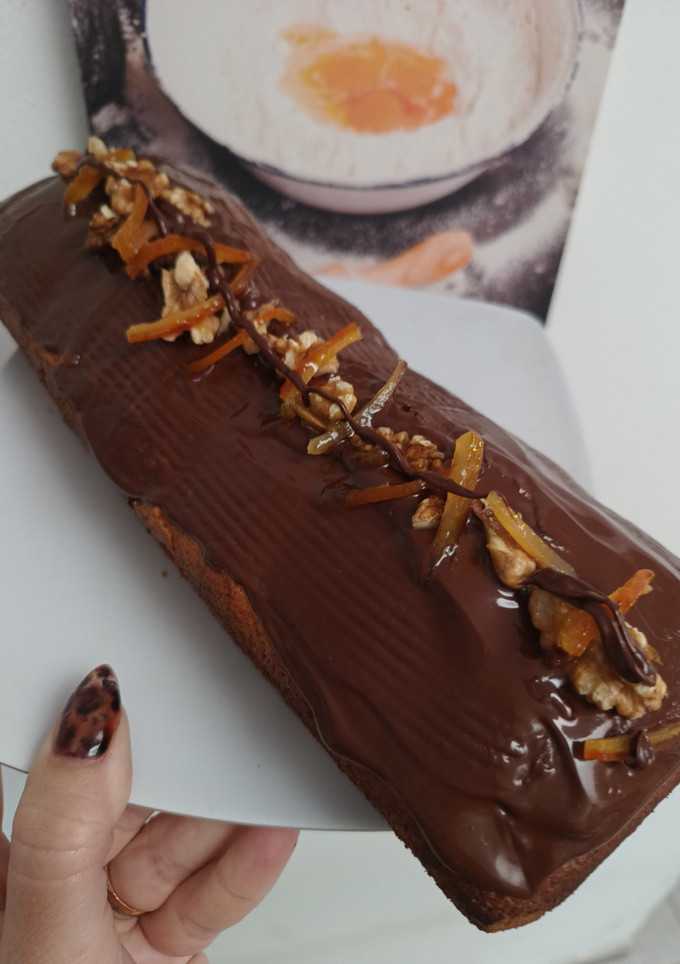 Una foto de Budín megahumedo de Mandarina