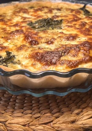 Una foto de Quiche de acelgas y provoletta
