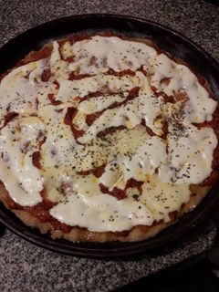 Una foto de Pizza integral rápida y fácil
