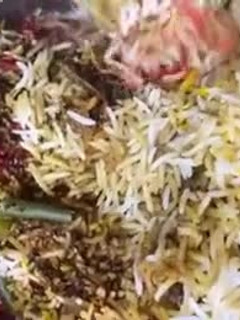 A picture of Chicken biryani.