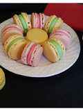 Lemon & strawberry macarons