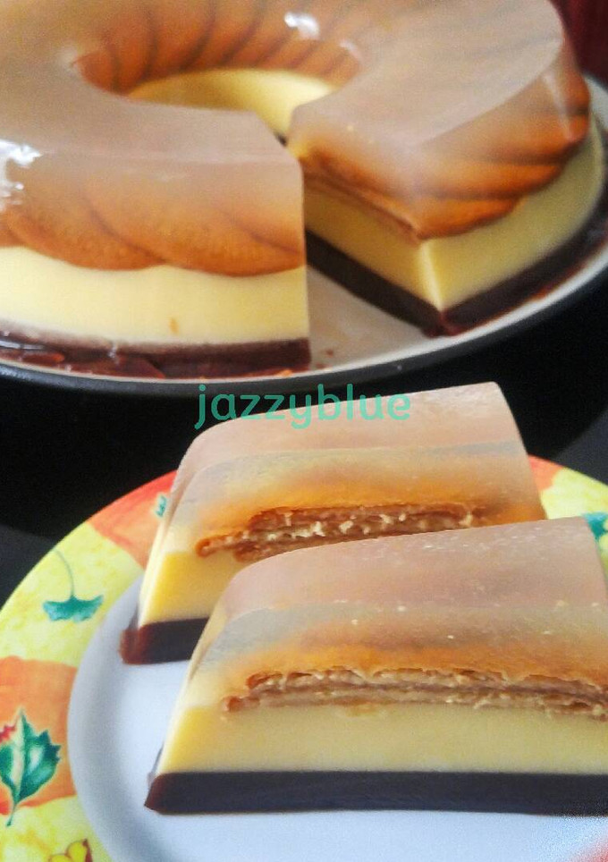 Foto resep Pudding Regal 3 Lapis