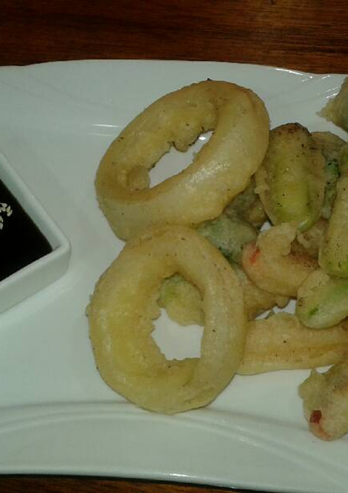 Una foto de Vegetales en masa Tempura