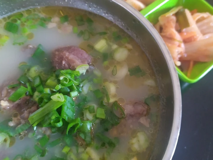 Cara Mudah Menyiapkan Resep Sop tulang sapi ala Korea yang Enak Banget Anti Ribet, Lezat Sekali