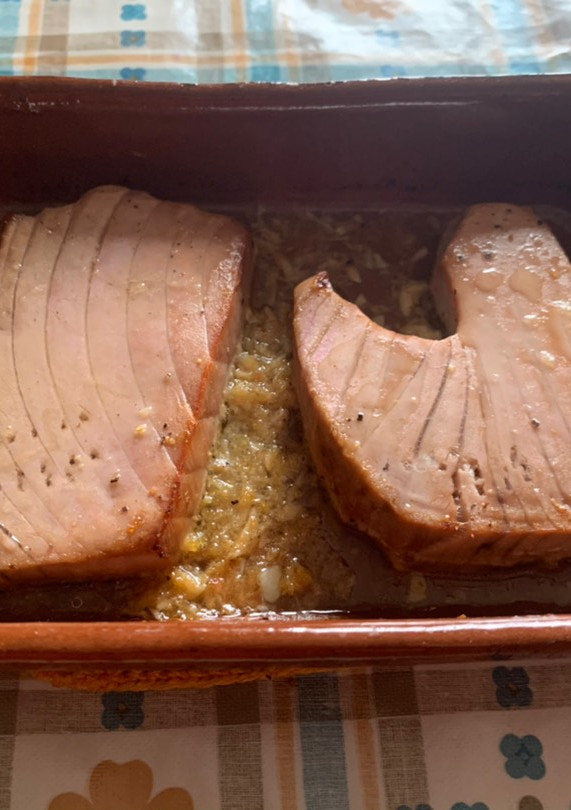 Una foto de Atún al horno