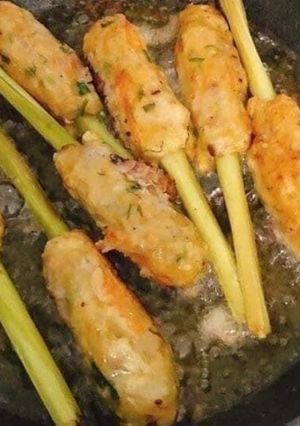 Hình của món Chả bọc sả.