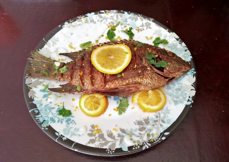 Easiest Way to Make Super Quick Homemade Luo pan fried tilapia