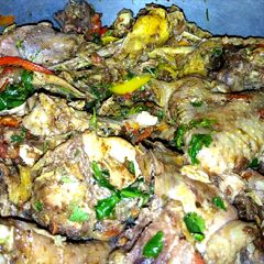 A picture of Kienyeji kuku fry.