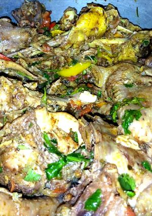 A picture of Kienyeji kuku fry.
