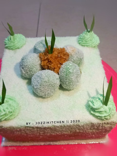Foto resep Klepon Cake Viral ala Farah Quinn