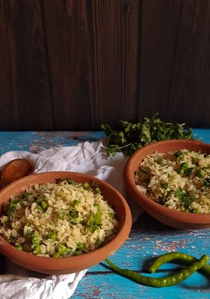 बनारसी चूड़ा मटर (banarasi chuda matar recipe in Hindi) रेसिपी मुख्य फोटो