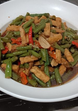 Foto resep Tumis Kacang Panjang dan Tempe