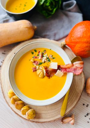 Une photo de Mon velouté de butternut à la châtaigne