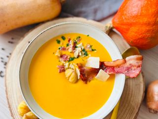 Mon velouté de butternut à la châtaigne