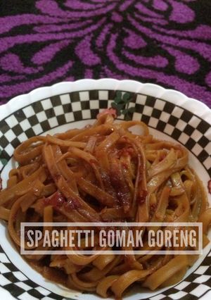 Foto resep Spaghetti Gomak Goreng