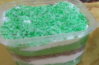 Langkah Mudah untuk Menyiapkan Klepon cake dessert box yang Lezat