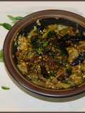 கிராமத்து விருந்து: சுட்ட கத்திரிக்காய் தொகையல்(village style sutta kathirikkai thogayal in tamil)