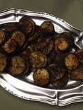 Aubergines grillées marinées aux herbes de Provence