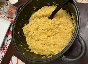 Una foto de Risotto de calabaza