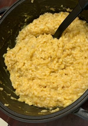 Una foto de Risotto de calabaza