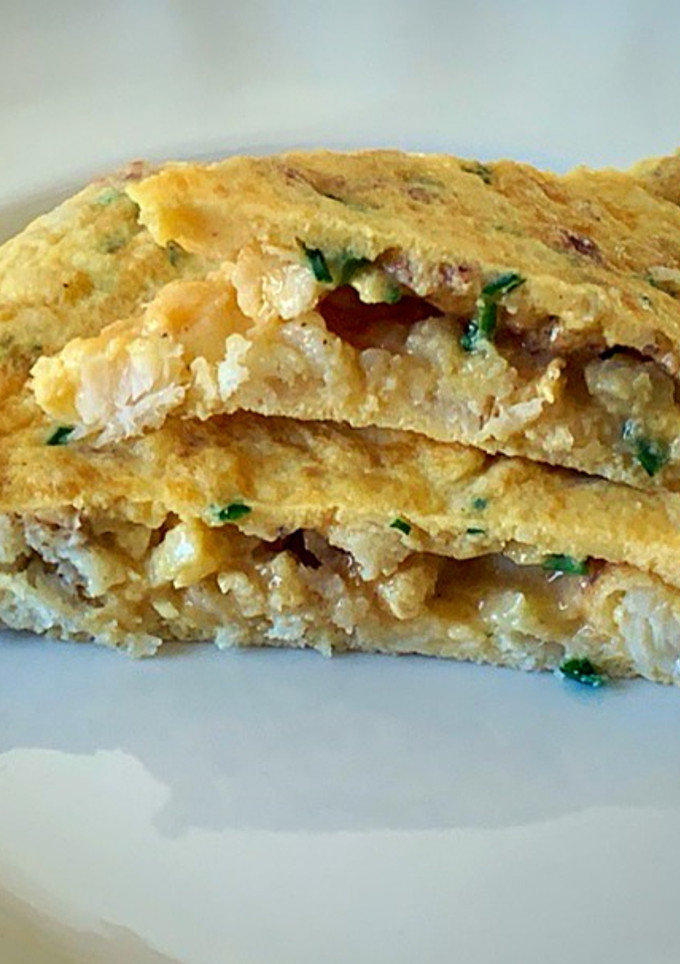 Una foto de Tortilla de merluza