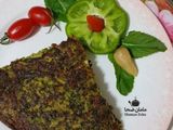 کوکو سبزی با سیب زمینی آبپز