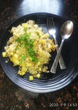 A picture of Sabudana khichdi.