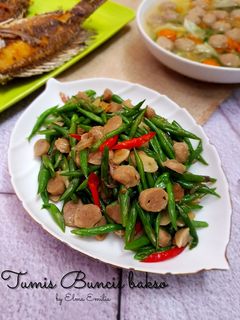 Foto resep Tumis Buncis Bakso #bandungrecook3_pujiwinarni