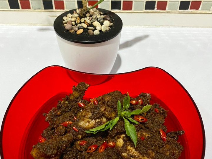 Cara Membuat Ayam Goreng Bumbu Rendang Istimewa