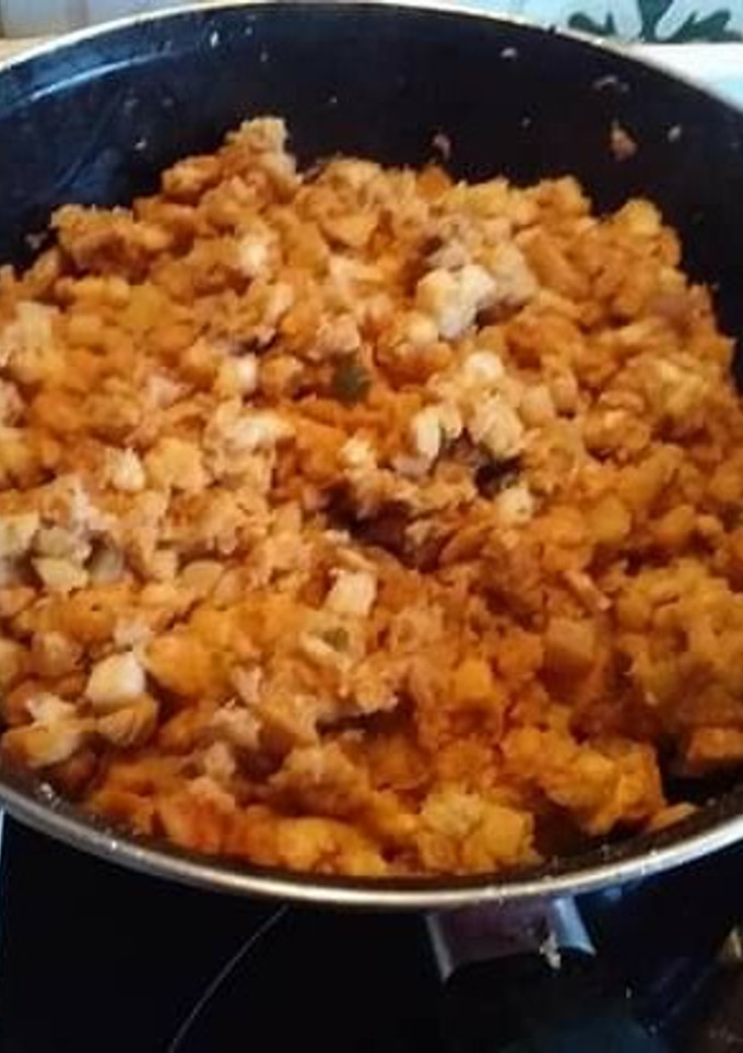 Una foto de Migas extremeñas hoy echas por mí el chef David rico rico arribe
